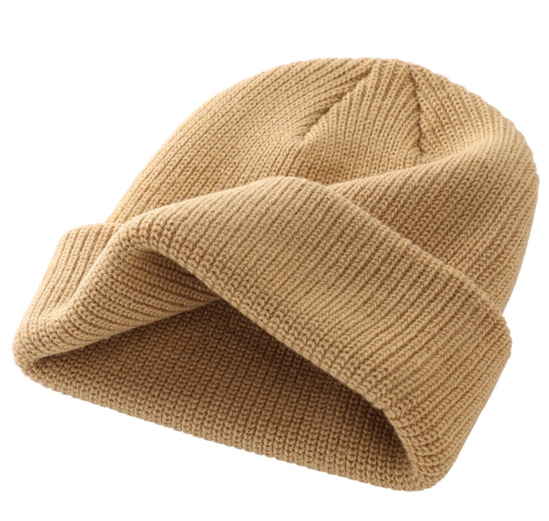 Connectyle Classic Men's Warm Winter Hats Acrylic Knit Cuff Beanie Cap Daily Beanie Hat (Khaki) ,Medium - Image 5